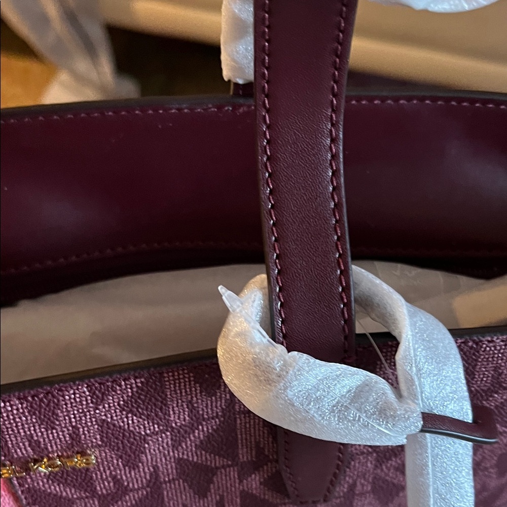 Michael Kors Two-Tone Pink and Purple Tote - Picture 11 of 14